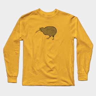 Kiwi Bird - detailed animal drawing Long Sleeve T-Shirt